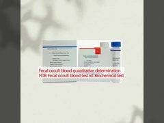 Determinación cuantitativa de sangre oculta fecal FOB Kit de análisis de sangre oculta fecal Prueba bioquímica