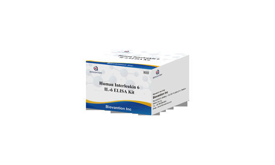 Kit de prueba de IL-6 Interleucina 6 Elisa con tiempo de ensayo de 2-3 horas Biovanción Sero / formato plasmático 18 meses