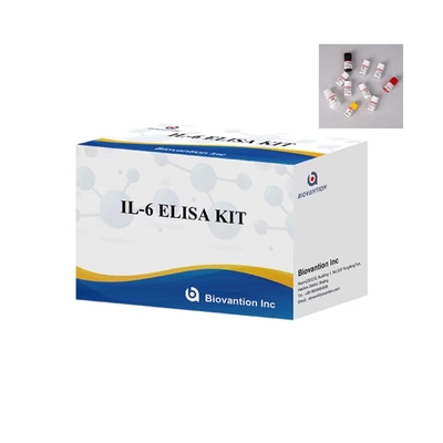 Kit de prueba de IL 6 Elisa Tiempo de ensayo de 1 hora 96 pruebas Kit de ELISA para uso en laboratorio IVD