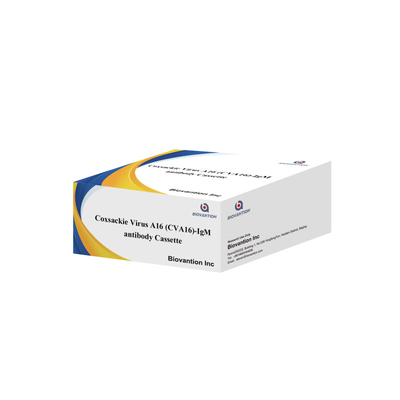 Prueba rápida de oro coloidal con anticuerpos del virus de Coxsackie A16 CVA16-IgM