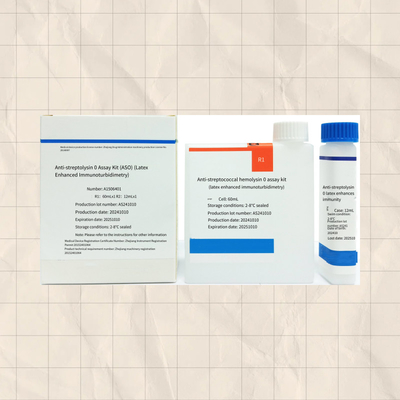 Kit de ensayo ASO de antiestreptolisina O reactivo sensible y preciso para medición precisa de los analitos
