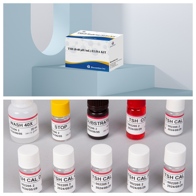 Kit de pruebas ELISA de hormona estimulante de la tiroides altamente sensible TSH para trastornos de la hipófisis y la tiroides en suero humano