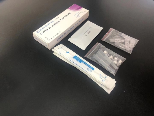 Prueba rápida Kit Colloidal Gold de Coronavirus de la esponja de la prueba del antígeno nuevo del equipo 25pcs