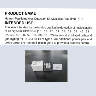 Kit de detección del virus del papiloma humano PCR múltiple en tiempo real