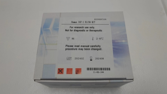 Prueba de ELISA de IGF-1 RUO para la especificidad en suero/plasma Prueba de ELISA de 2-3 horas Almacenado a 2-8.C