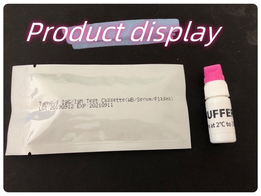 Tifoide--IgM&IgG para laboratorios y hospitales Kit de prueba rápida de sangre de fiebre tifoide