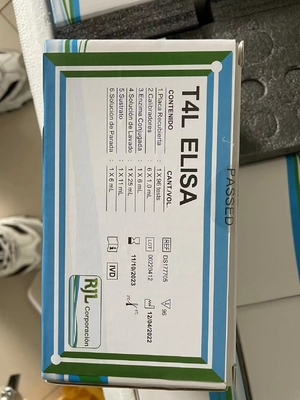 Kit de prueba ELISA FT3 fácil de usar con larga vida útil y método de conservación 2C-8C