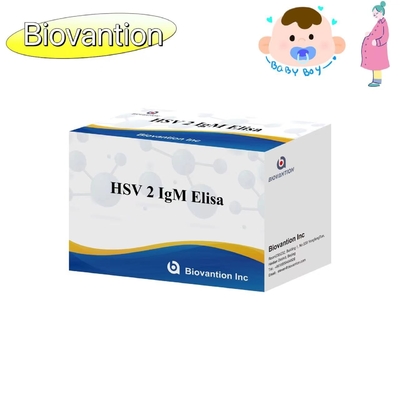 Kit de ensayo de ELISA con antorcha de HSV 2 IgM Instrucciones de uso de alta precisión