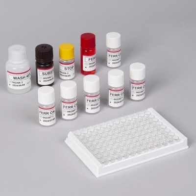 Kit de pruebas de Ferritina Elisa Productos vinculados a las enzimas Tiempo de transporte corto