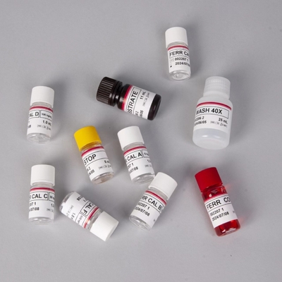 Kit de pruebas de Ferritina Elisa Productos vinculados a las enzimas Tiempo de transporte corto