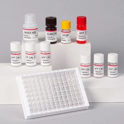 AFP Kit de prueba de alfa-fetoproteína Elisa Productos vinculados a las enzimas Tiempo de transporte corto