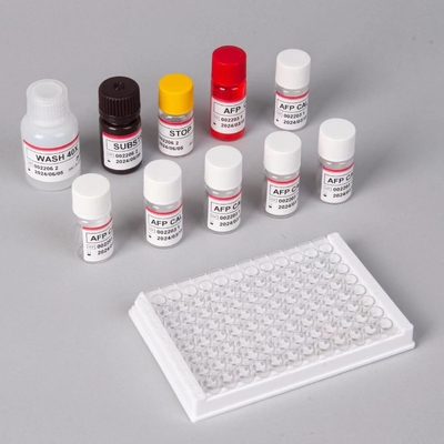 AFP Kit de prueba de alfa-fetoproteína Elisa Productos vinculados a las enzimas Tiempo de transporte corto