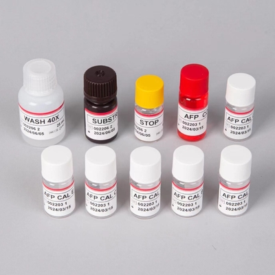 AFP Kit de prueba de alfa-fetoproteína Elisa Productos vinculados a las enzimas Tiempo de transporte corto