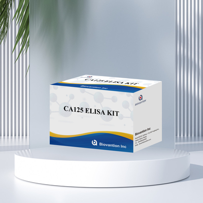 Biovantion CA125 ((Cuantitativo) Vida útil de 18 meses Kit de prueba Elisa con sensibilidad y especificidad