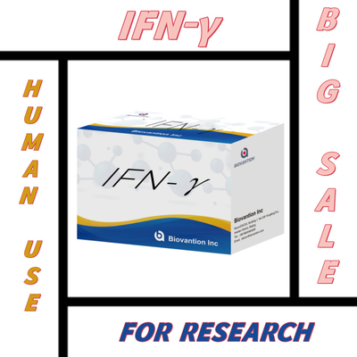 Investigación de laboratorio Kit de reactivos Elisa para uso humano IFN-γ reactivos Elisa Alta sensibilidad
