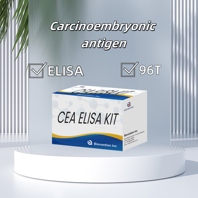 Aprobación CE para uso humano CEA Kit de prueba Elisa cuantitativo Prueba de sangre o suero 96T