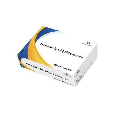 Prueba rápida de IgG / IgM para el dengue con 24 meses de vida útil y alta sensibilidad