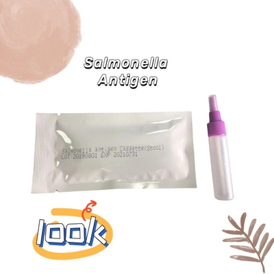 24 meses Vida útil Prueba de antígeno de Salmonella Tifoidea S. Tifoidea Cassett Oro coloidal Cassette de prueba rápida