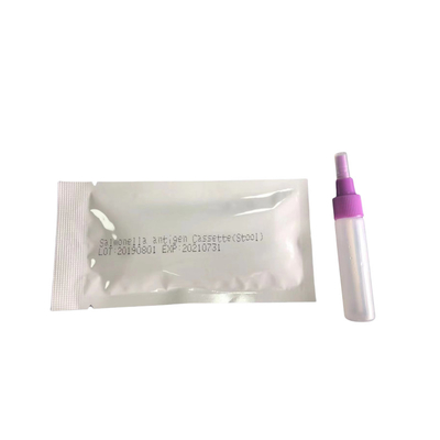 24 meses Vida útil Prueba de antígeno de Salmonella Tifoidea S. Tifoidea Cassett Oro coloidal Cassette de prueba rápida