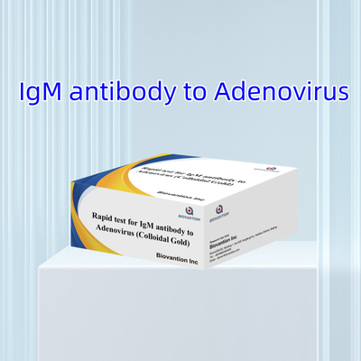 Kit de prueba de anticuerpos IgM precisos contra el virus de adeno para cinta de cinta clínica y de laboratorio