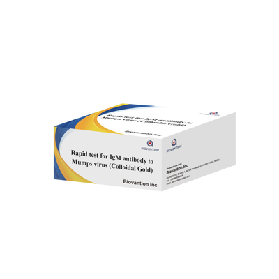 Prueba rápida y precisa de anticuerpos IgM contra el virus de las paperas en oro coloidal en formato de cinta para resultados