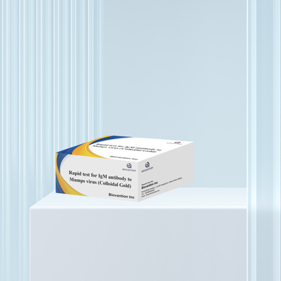 Prueba rápida y precisa de anticuerpos IgM contra el virus de las paperas en oro coloidal en formato de cinta para resultados