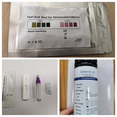 Muestra de heces Tipo FOB Kit de análisis de sangre oculta fecal Pruebas médicas 2-30C