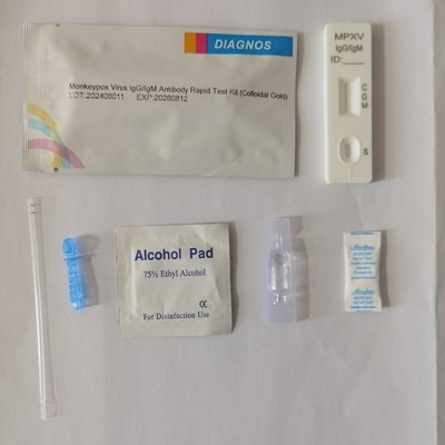Virus de la viruela IgG/IgM Kit de prueba rápida de anticuerpos Suero Plasma o sangre entera