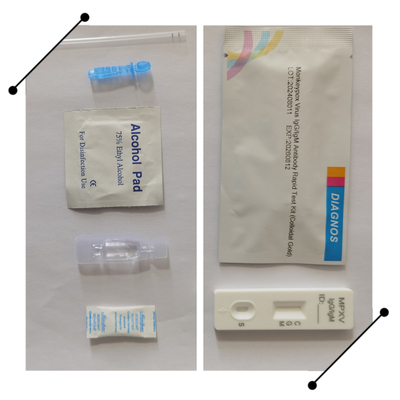 Kit de prueba rápida de antígenos de la viruela del mono Oro coloidal Detección cualitativa rápida del virus de la viruela del mono