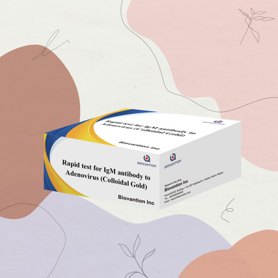 Prueba rápida de adenovirus IgM de alta sensibilidad Prueba rápida de oro coloidal para profesionales médicos
