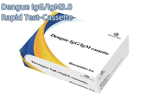 Cassette de prueba rápida del dengue para la detección de enfermedades sensibles con una vida útil de 24 meses