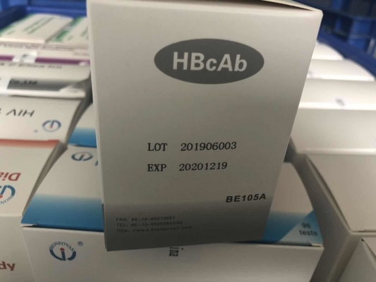 Reactivo de diagnóstico para uso humano con 96 pruebas de anticuerpos Hbc HBcAb Kit Elisa