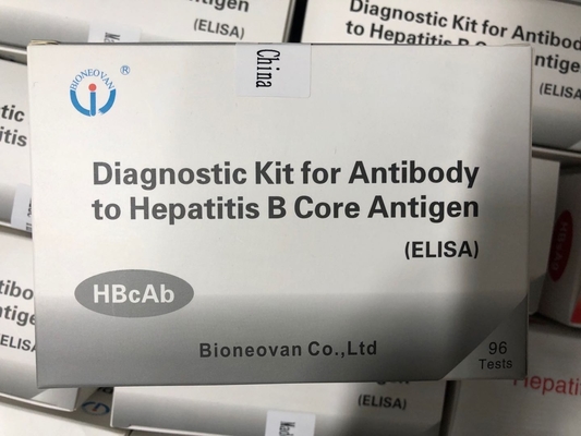 Reactivo de diagnóstico para uso humano con 96 pruebas de anticuerpos Hbc HBcAb Kit Elisa