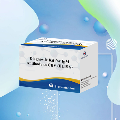 Reactivo de diagnóstico para el igm de CBV ELISA KIT D 18 meses Tiempo de conservación Prueba de ensayo inmunosorbente ligada a enzimas