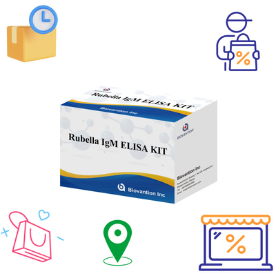 Kit de prueba Elisa para la rubéola Herramienta de detección de IgM para los anticuerpos IgG de la rubéola en uso humano