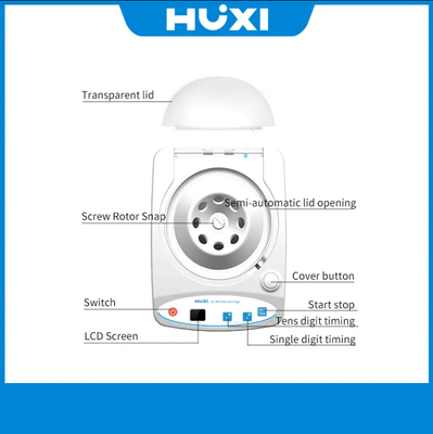 Mini centrifugadora de laboratorio portátil 6/8 tubos 4000 RPM CE certificado diseño compacto plástico y metal ideal para la investigación de laboratorios pequeños