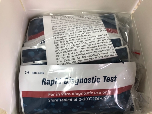 Kit de prueba rápida para el diagnóstico in vitro del dengue NS1 Solo un paso