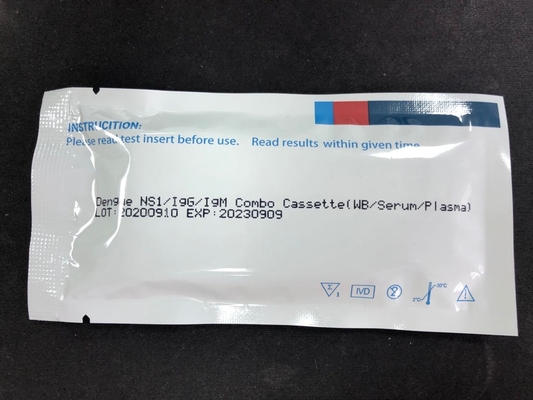 Kit de prueba rápida para el diagnóstico in vitro del dengue NS1 Solo un paso