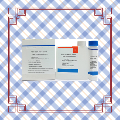 Prueba bioquímica FOB sangre oculta fecal Kit de análisis de sangre de determinación cuantitativa con 96 pruebas