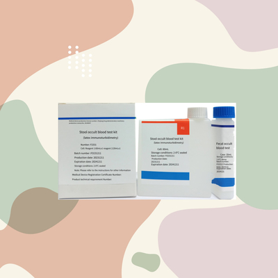 Prueba bioquímica FOB sangre oculta fecal Kit de análisis de sangre de determinación cuantitativa con 96 pruebas