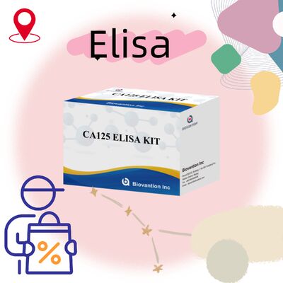 Kit de prueba ELISA CA125 de alta sensibilidad con 96 pruebas y tiempo de ensayo de 1 hora para un diagnóstico preciso de cáncer