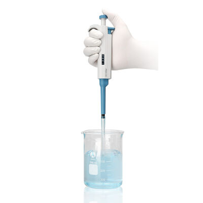 DLAB TopPette Micropipeta ajustable de un solo canal con diseño ergonómico ligero, pantalla de volumen digital clara y parte inferior autoclavable