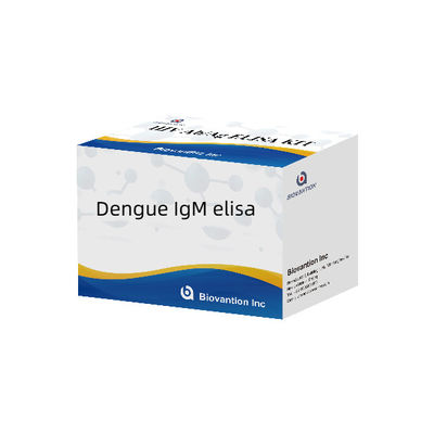 Kit de prueba ELISA de IgM para el dengue 96T Detección cuantitativa de anticuerpos IgM del virus del dengue humano